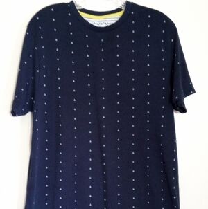 Denim & Flower by Ricky Singh navy blue short sleeve with anchor pattern boy XL